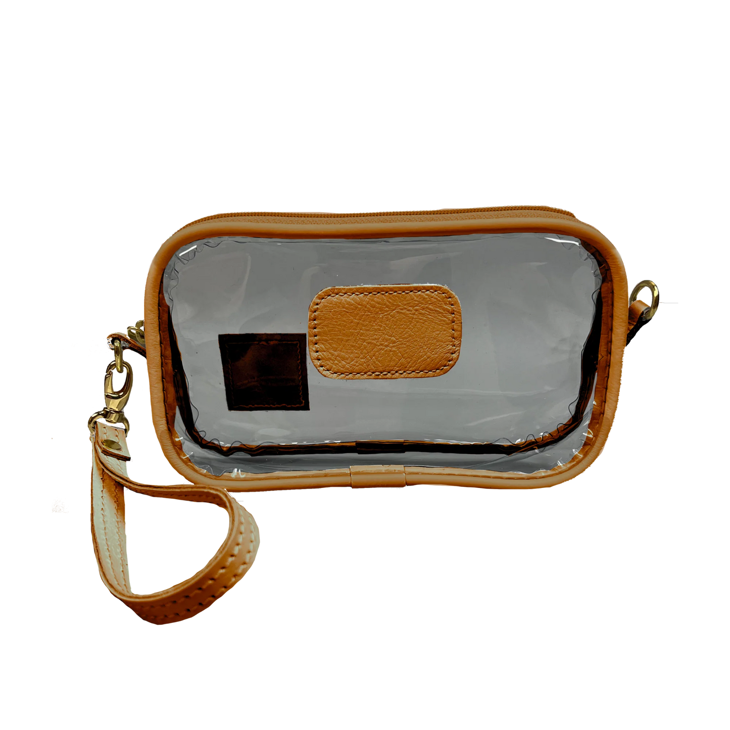 Clear Wristlet (Order in any color!) Wristlet Jon Hart Bridle Leather  