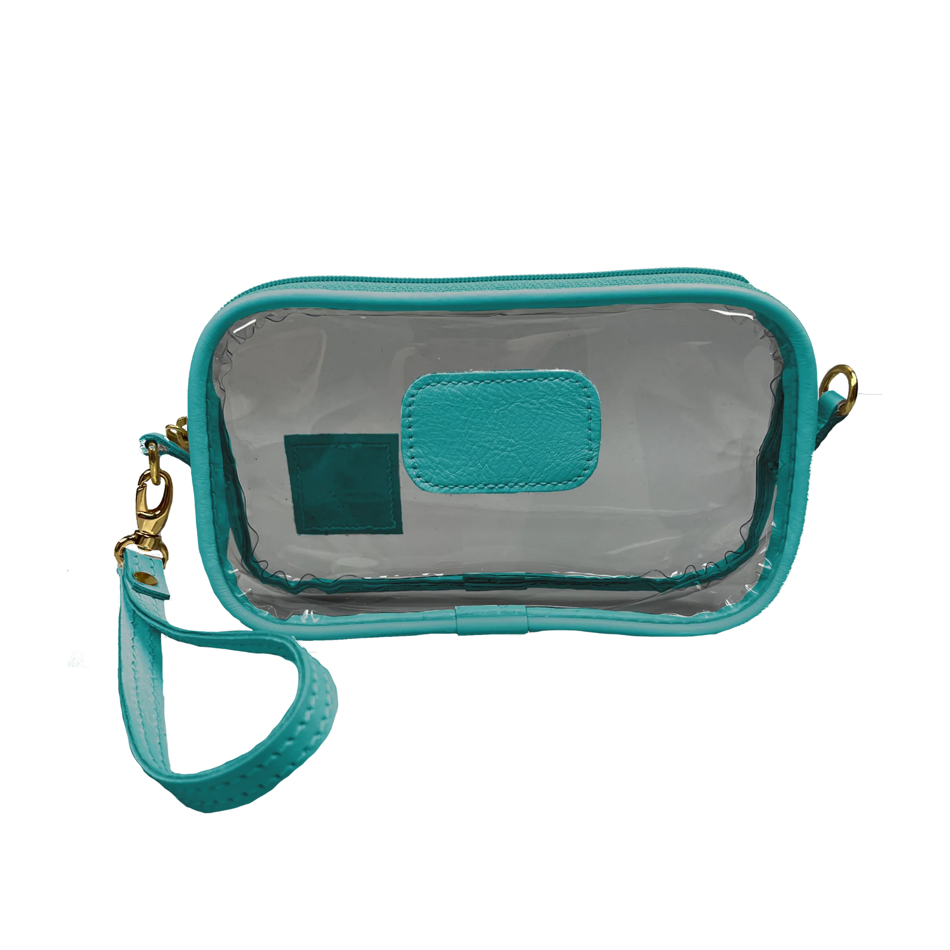 Clear Wristlet (Order in any color!) Wristlet Jon Hart Caribbean Leather  