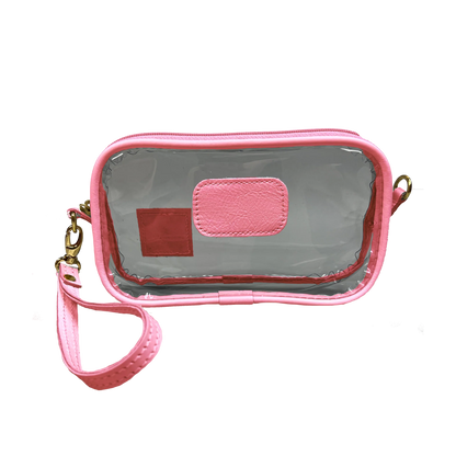 Clear Wristlet (Order in any color!) Wristlet Jon Hart Hot Pink Leather  
