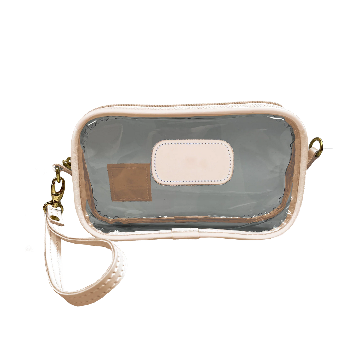 Clear Wristlet (Order in any color!) Wristlet Jon Hart Natural Leather  