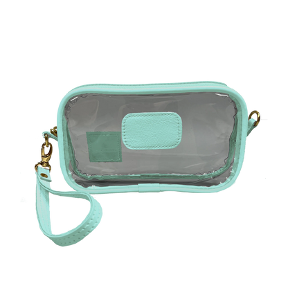 Clear Wristlet (Order in any color!) Wristlet Jon Hart Pistachio Leather  