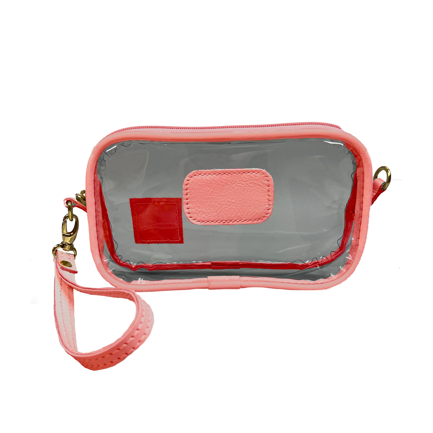 Clear Wristlet (Order in any color!) Wristlet Jon Hart Salmon Leather  