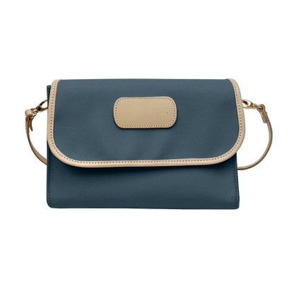 Elizabeth Crossbody (Order in any color!) Crossbodies Jon Hart French Blue Coated Canvas  
