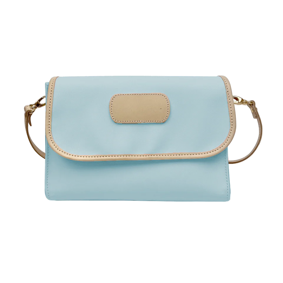 Elizabeth Crossbody (Order in any color!) Crossbodies Jon Hart Ice Blue Coated Canvas