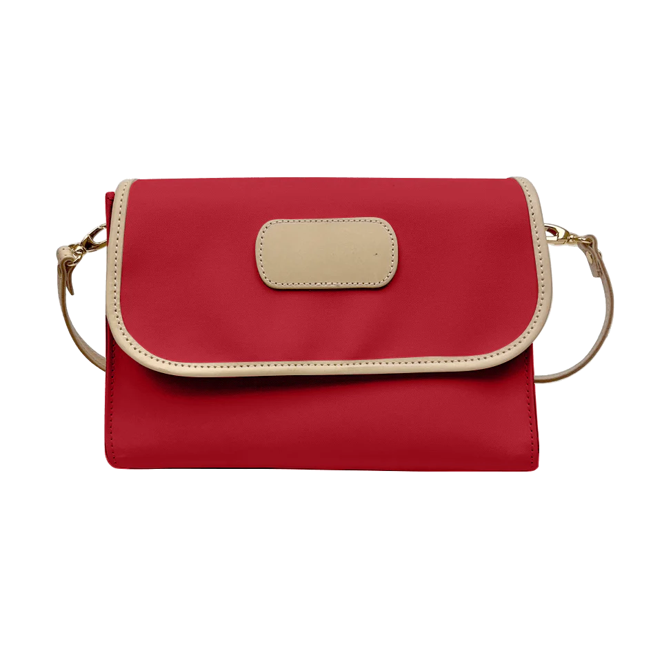 Elizabeth Crossbody (Order in any color!) Crossbodies Jon Hart Red Coated Canvas  