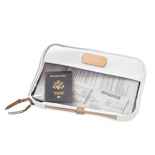 Clear Folio (Order in any color!) Folders Jon Hart White Coated Canvas