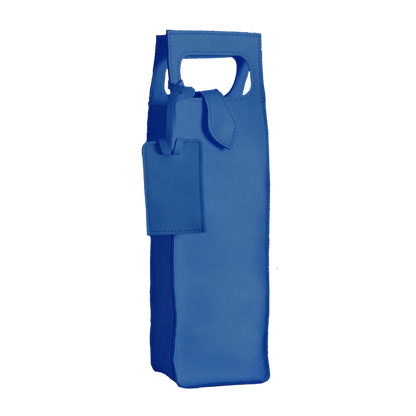 Garrison - Leather Bottle Carrier Bag (Order in any color!) Pouches/Small Bags Jon Hart Royal Blue Leather  
