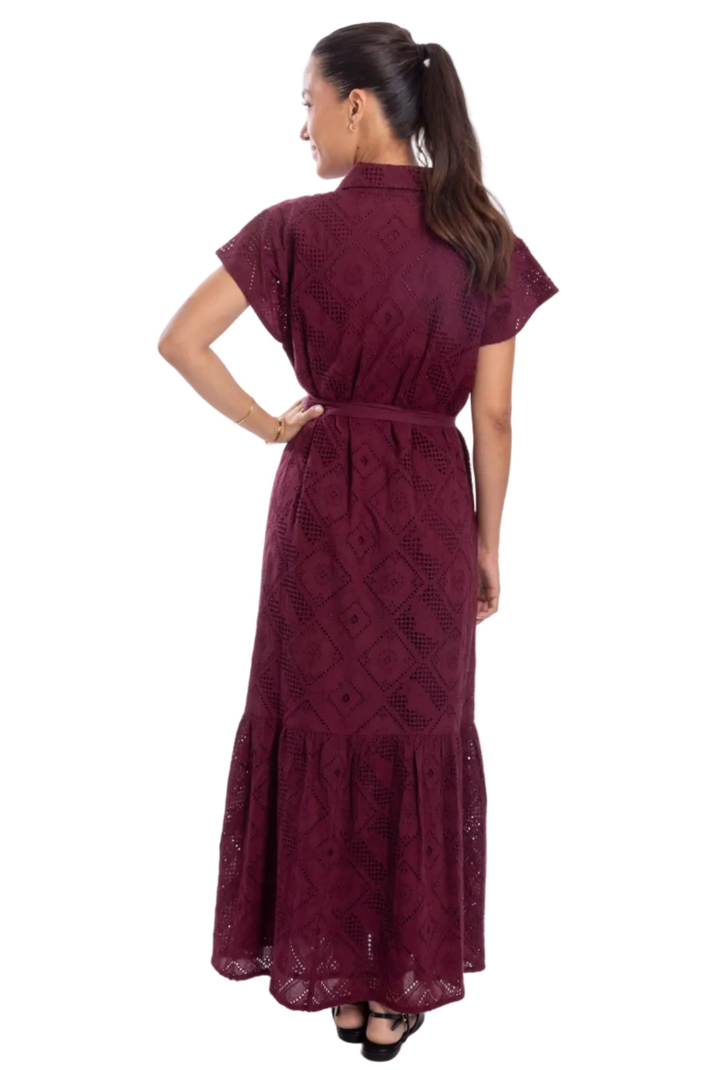 Penelope Dress - Wine Berry