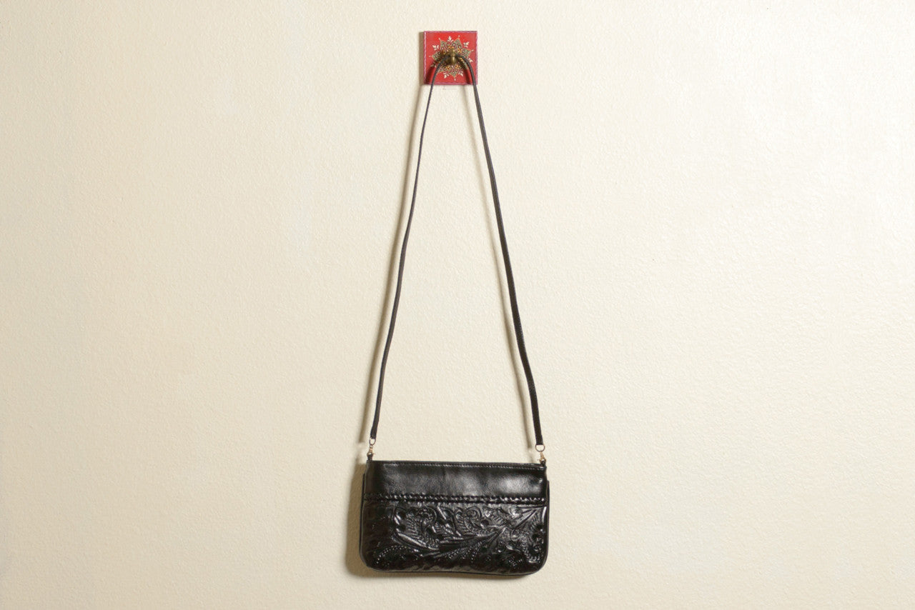 Daniela Hand-Tooled Leather Crossbody Crossbodies Hide and Chic   