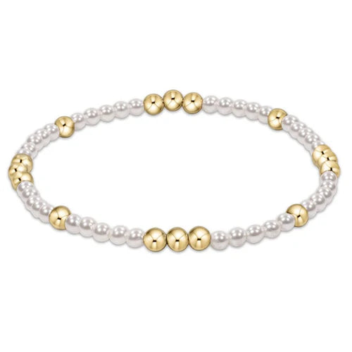 Worthy Pattern 3mm Bead Bracelet - Pearl Bracelet ENEWTON