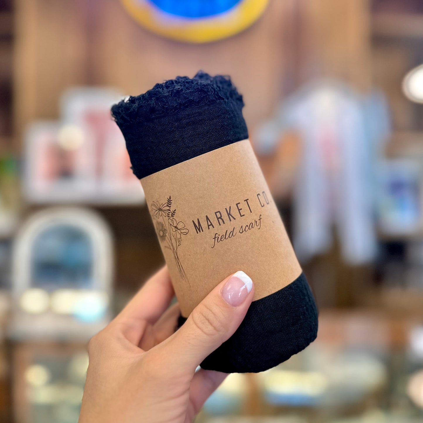 Large Wrap Scarf - Black Scarves Market Co