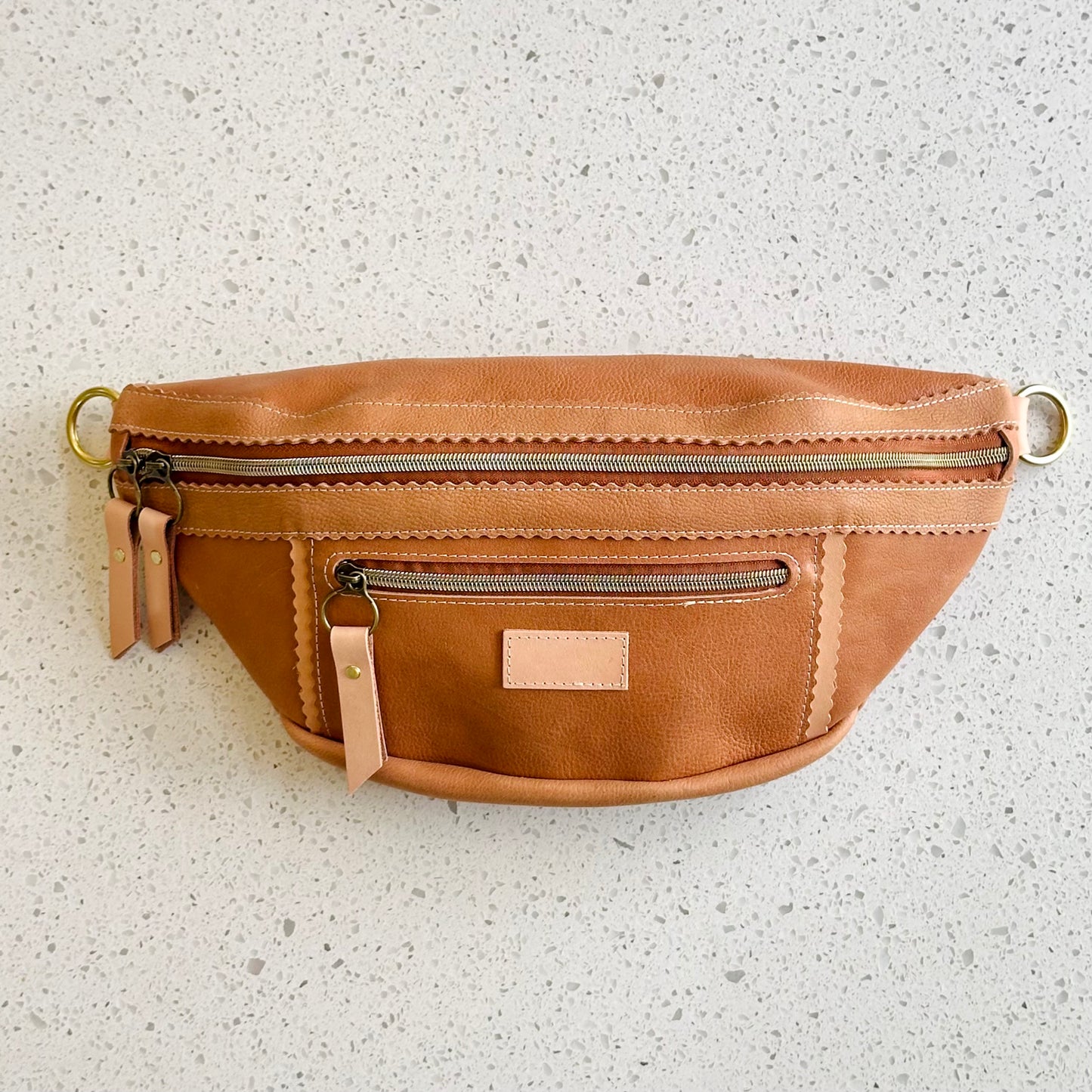 Large Sling - Camel with Natural Peekaboo (Pouch Only)
