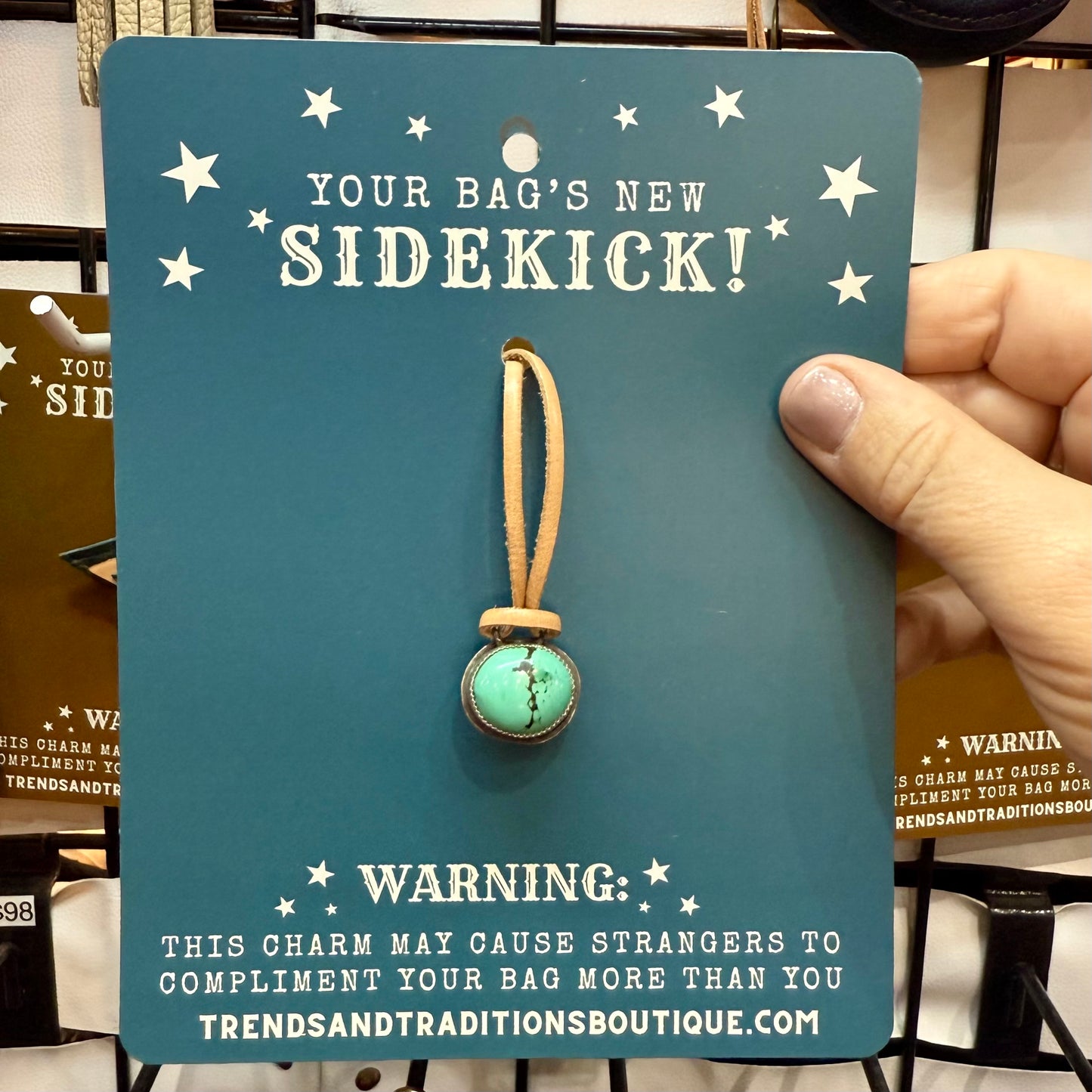 Turquoise Purse Charm BEADS&PENDANTS Bar-P Mercantile