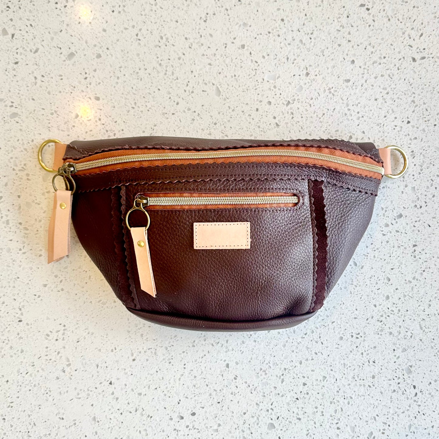 Medium Fanny Pack - Chocolate (Pouch Only) Fanny Packs Indigo Laine