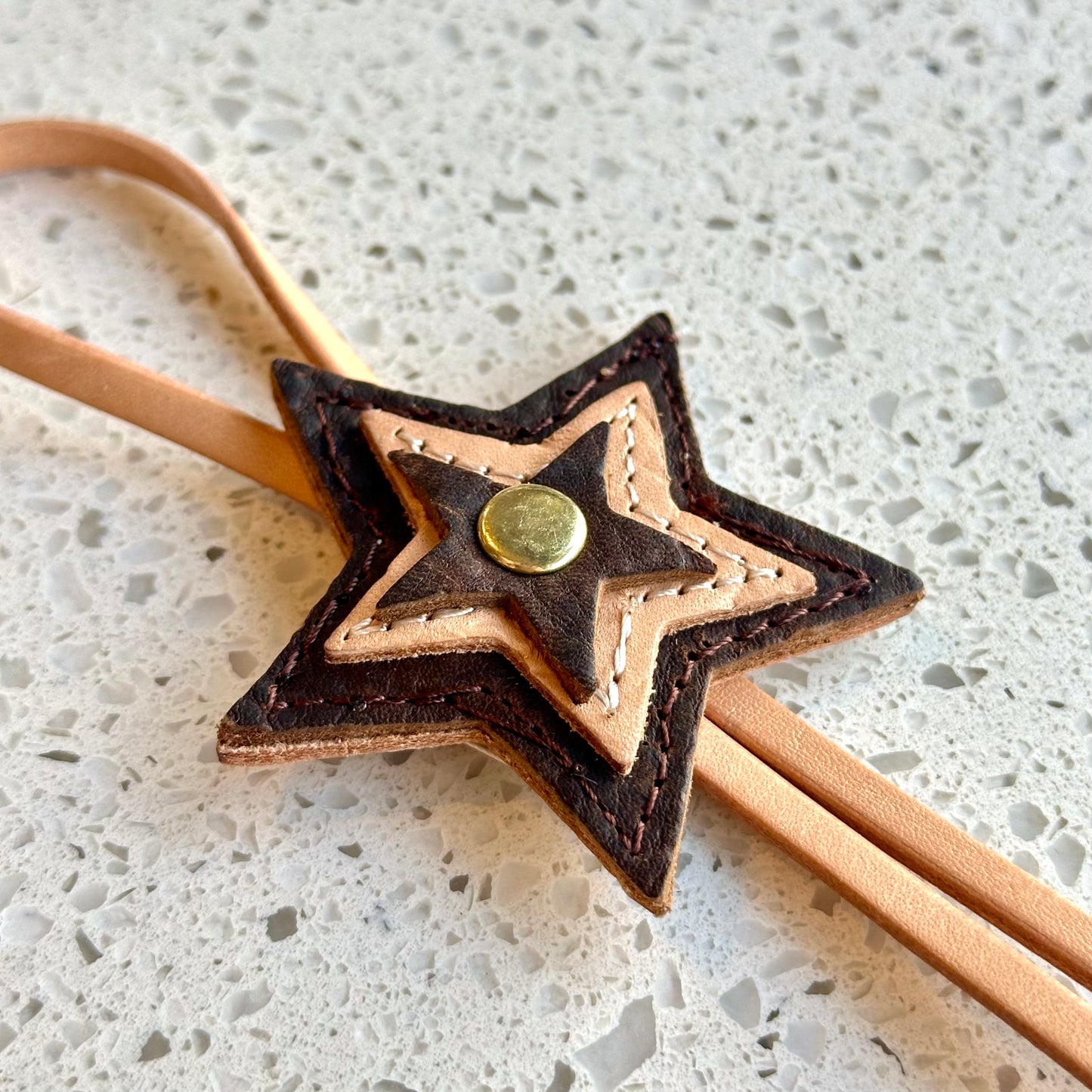 Multi Starburst Purse Charm - Chocolate HANDBAGS Indigo Laine