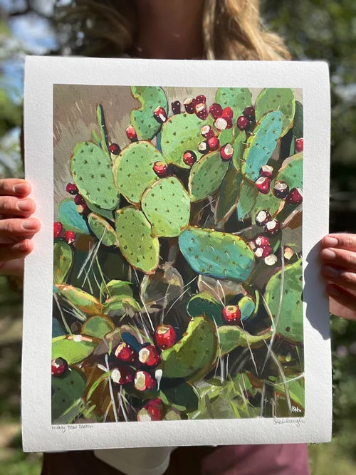 Prickly Pear Season Print Art Print Sarah Heinbaugh