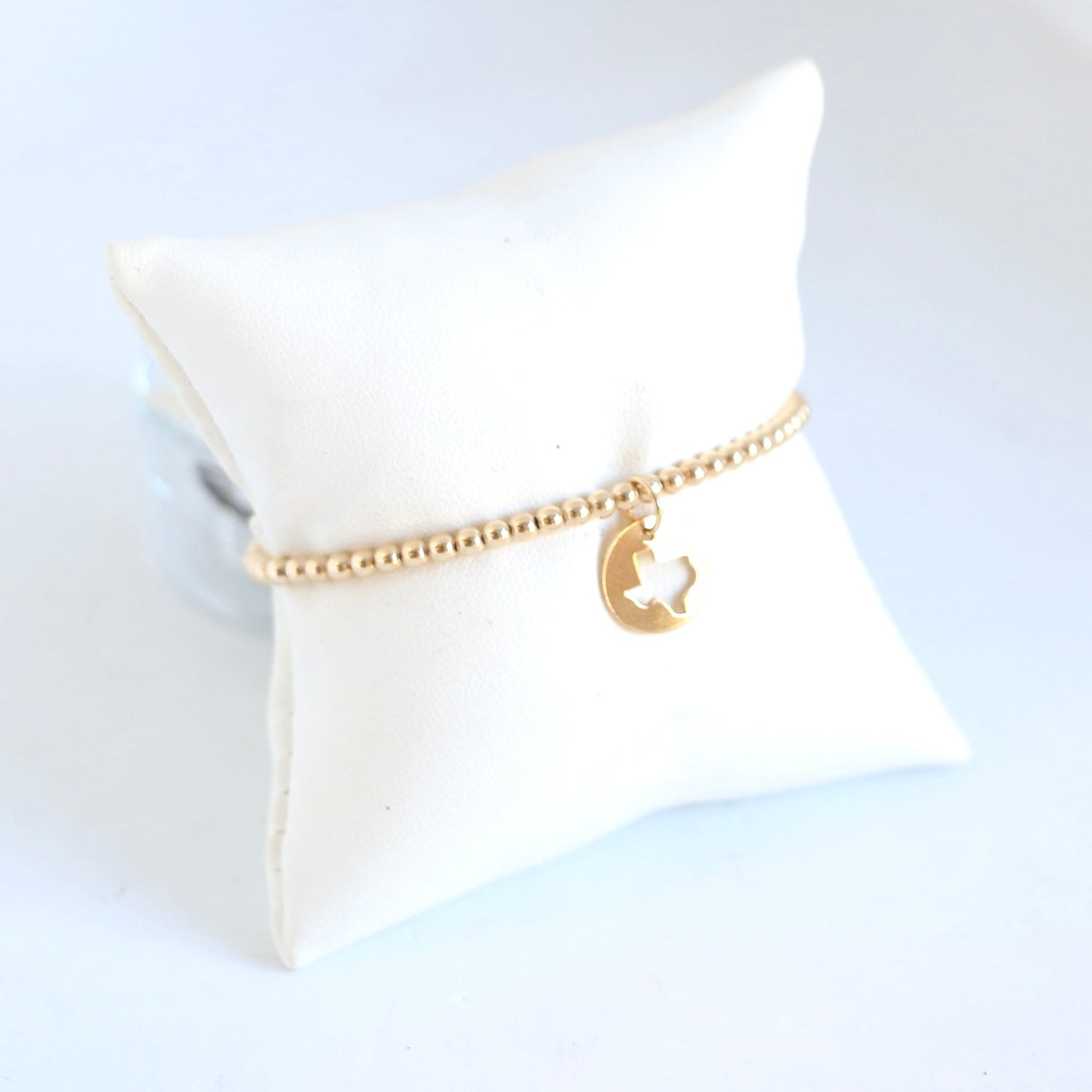 Classic Gold 3mm Bead Bracelet - Texas Bracelets Enewton