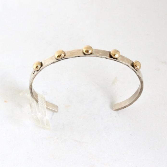 4mm 5 Large Gold Puffy Bubbles Cuff Cuffs Richard Schmidt