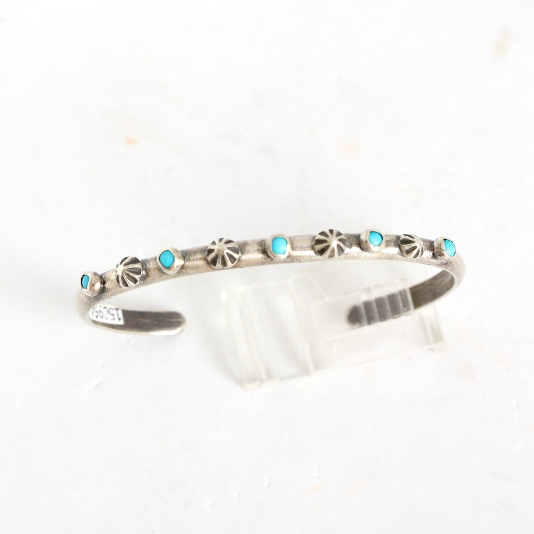 Turquoise with Star Studs Skinny Cuff Cuffs Jennifer Favour