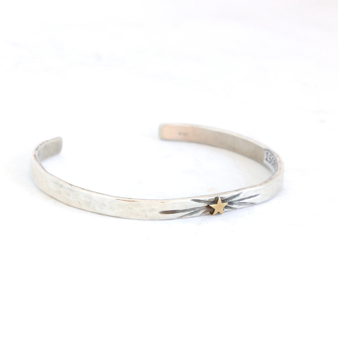 4mm Gold Star with Starburst Sterling Cuff Cuffs Richard Schmidt