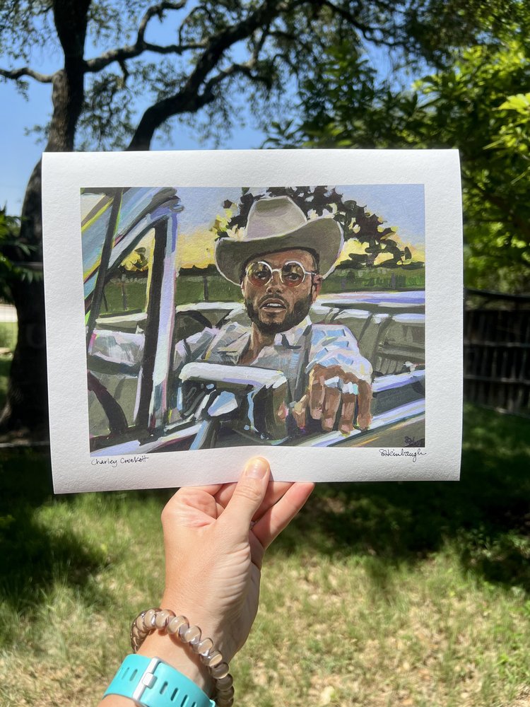 Charley Crockett Print Art Print Sarah Heinbaugh