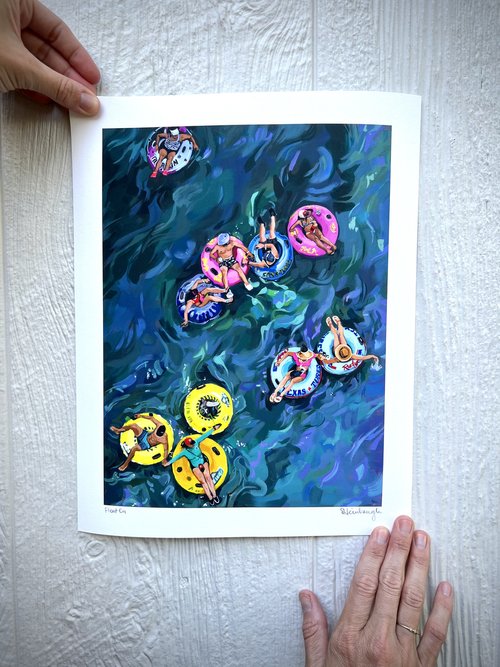 Float On Print Art Print Sarah Heinbaugh