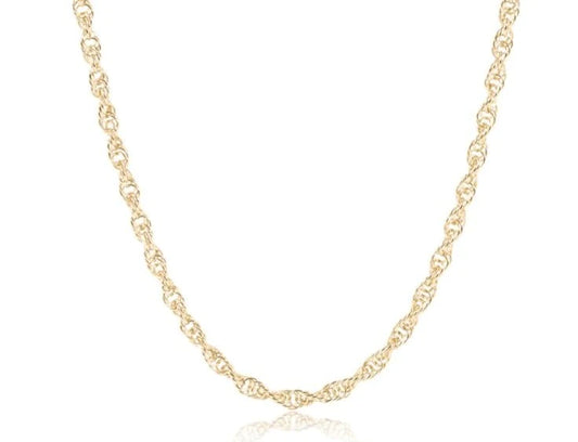 17" Rope Chain Choker Classic Gold Necklaces Enewton   