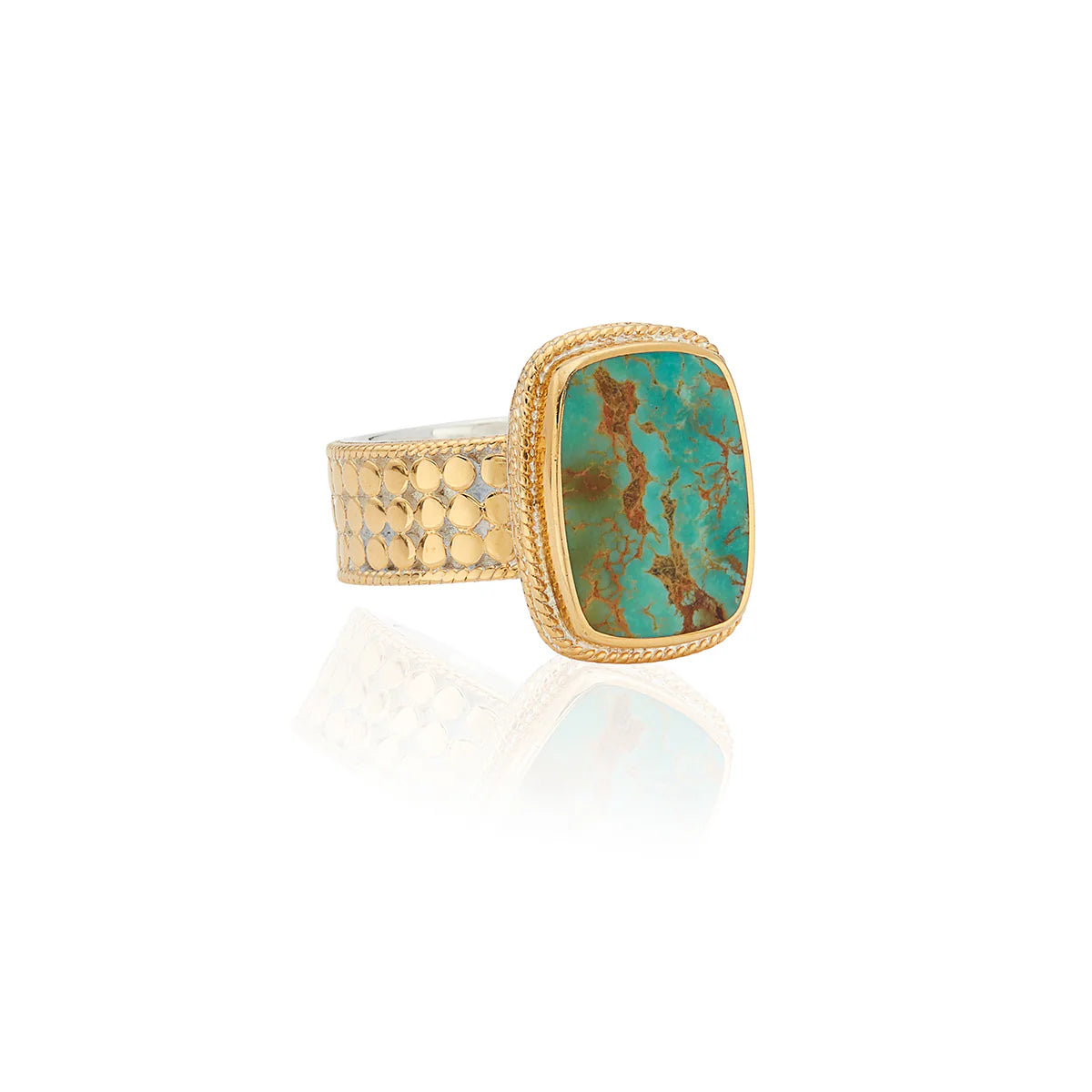 Turquesa Cushion Ring - Size 8