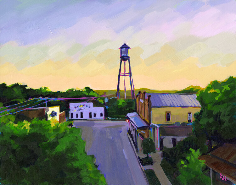 Sunrise at Gruene Hall Print Art Print Sarah Heinbaugh