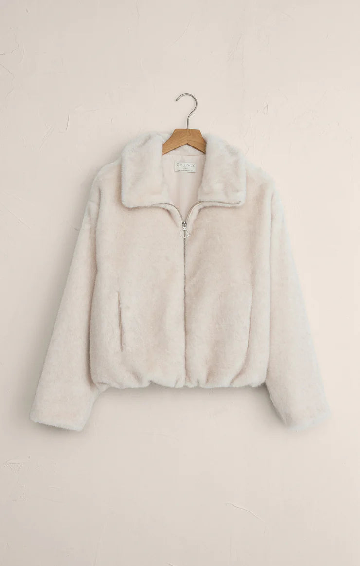 Amethyst Faux Fur Jacket - Crystal CARDYORJKT Z Supply