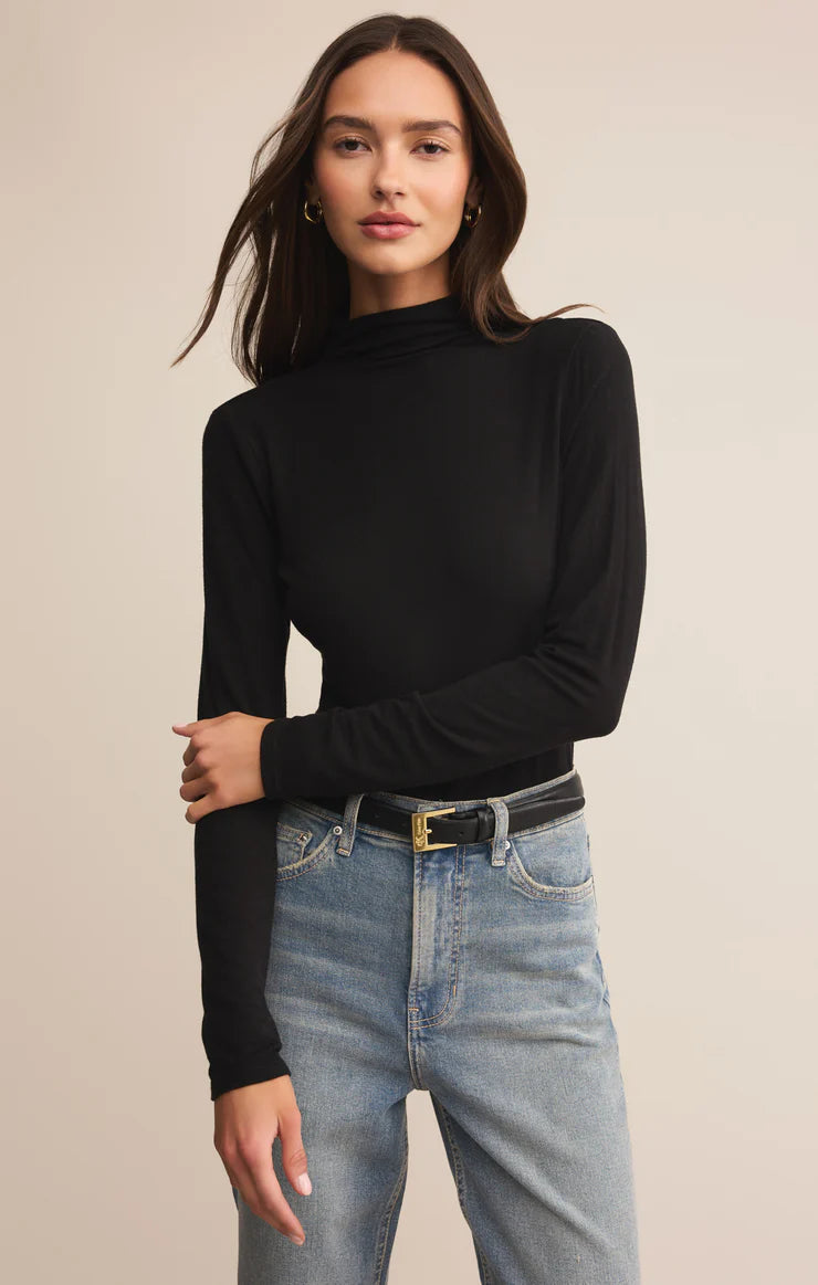 Lira Second Skin Top - Black TOP Z Supply