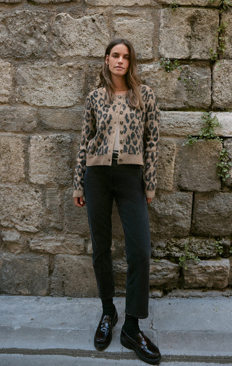 Wild Outlook Leopard Cardigan - Desert Tan CARDYORJKT Z Supply
