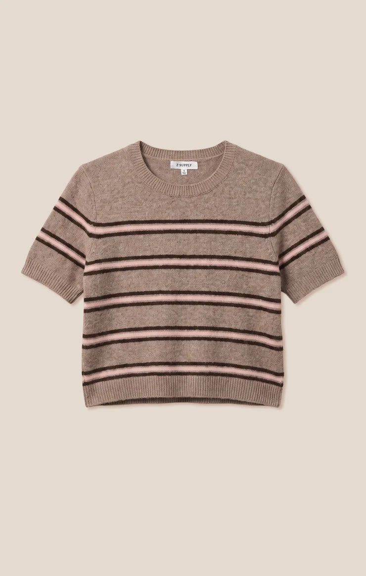Gatewood Stripe Sweater - Heather Ash