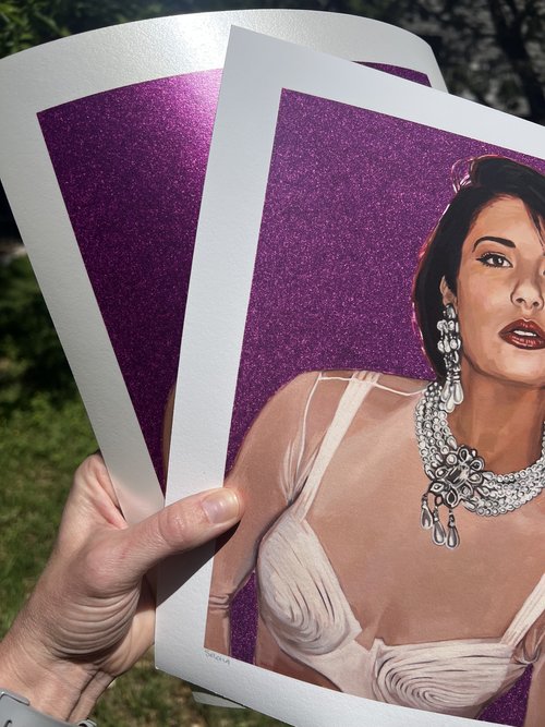 Selena Quintanilla "Queen of Tejano Music" Print Art Print Sarah Heinbaugh