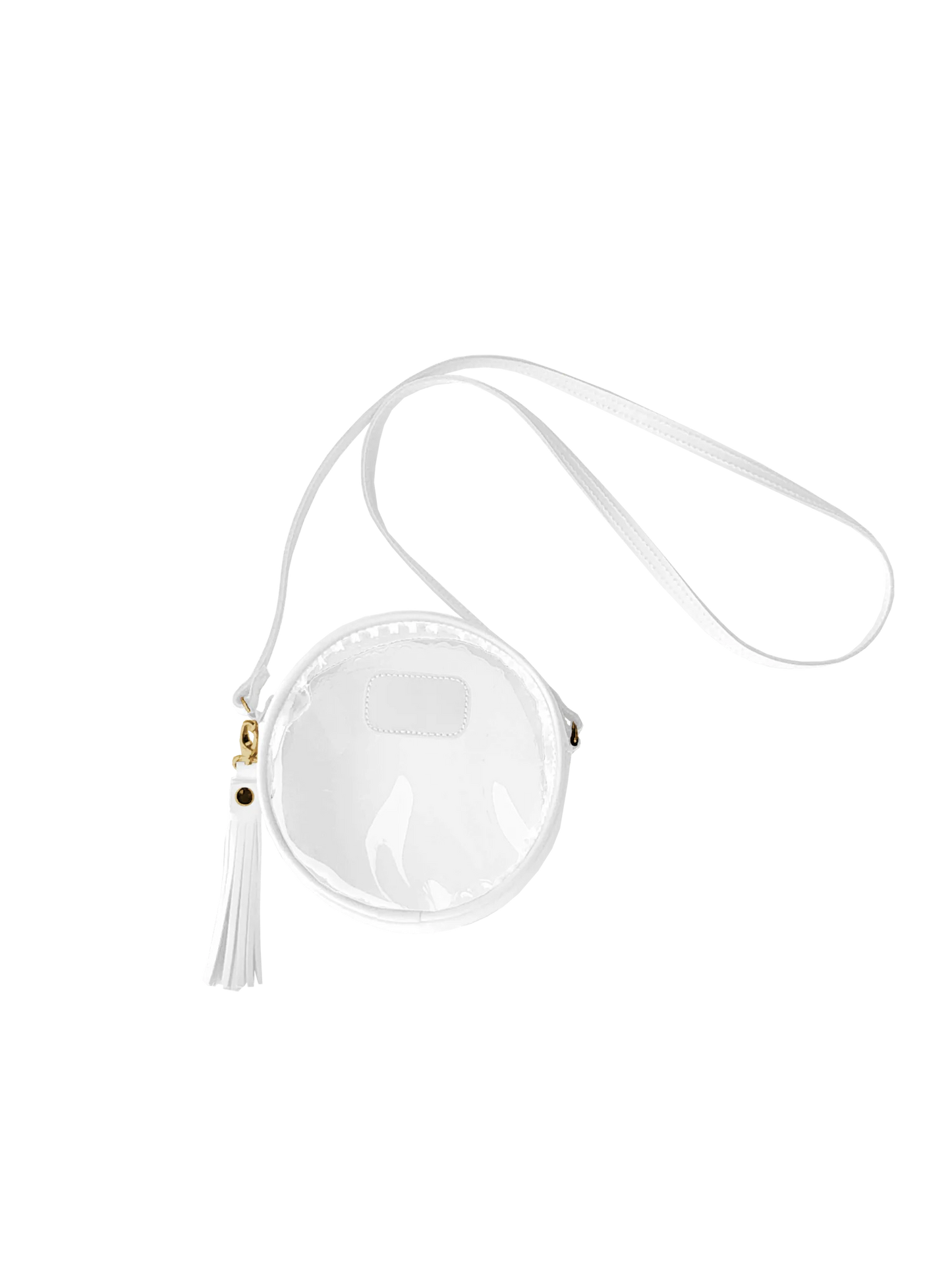 Clear Luna (Order in any color!) Crossbodies Jon Hart White Leather  