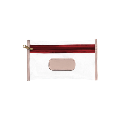 Clear Pouch (Order in any color!) Pouches/Small Bags Jon Hart Red Webbing  