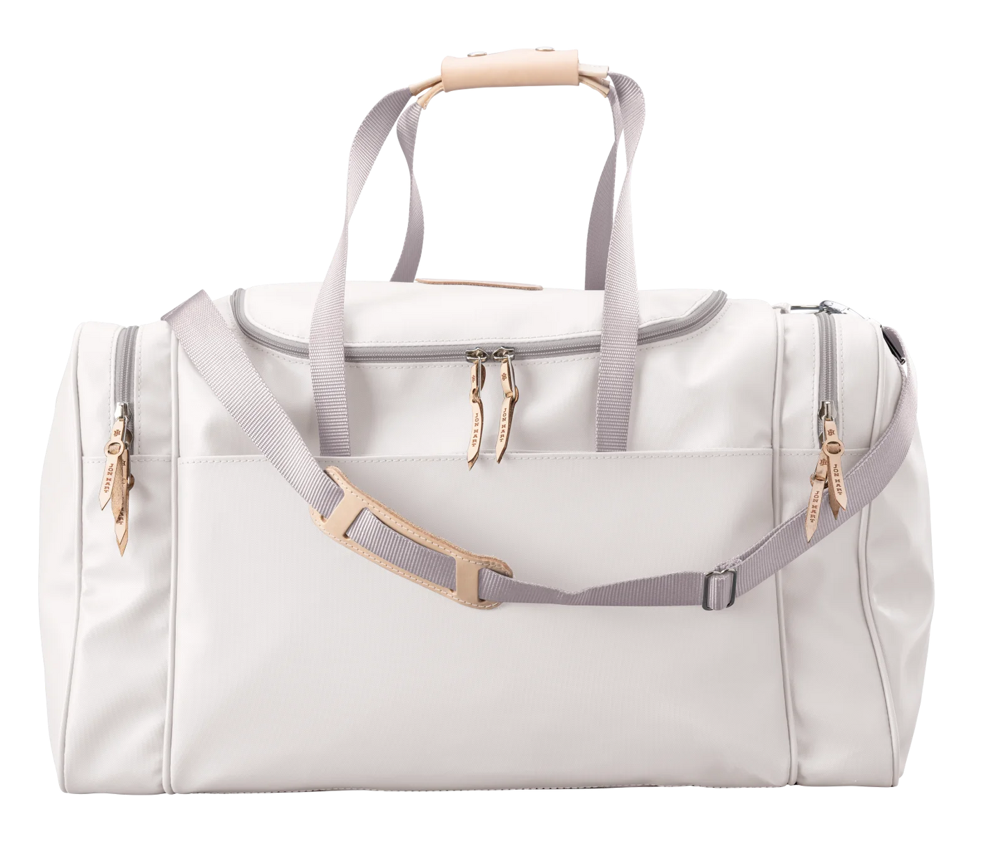 Large Square Duffel (Order in any color!) Duffel Bags Jon Hart White Coated Canvas