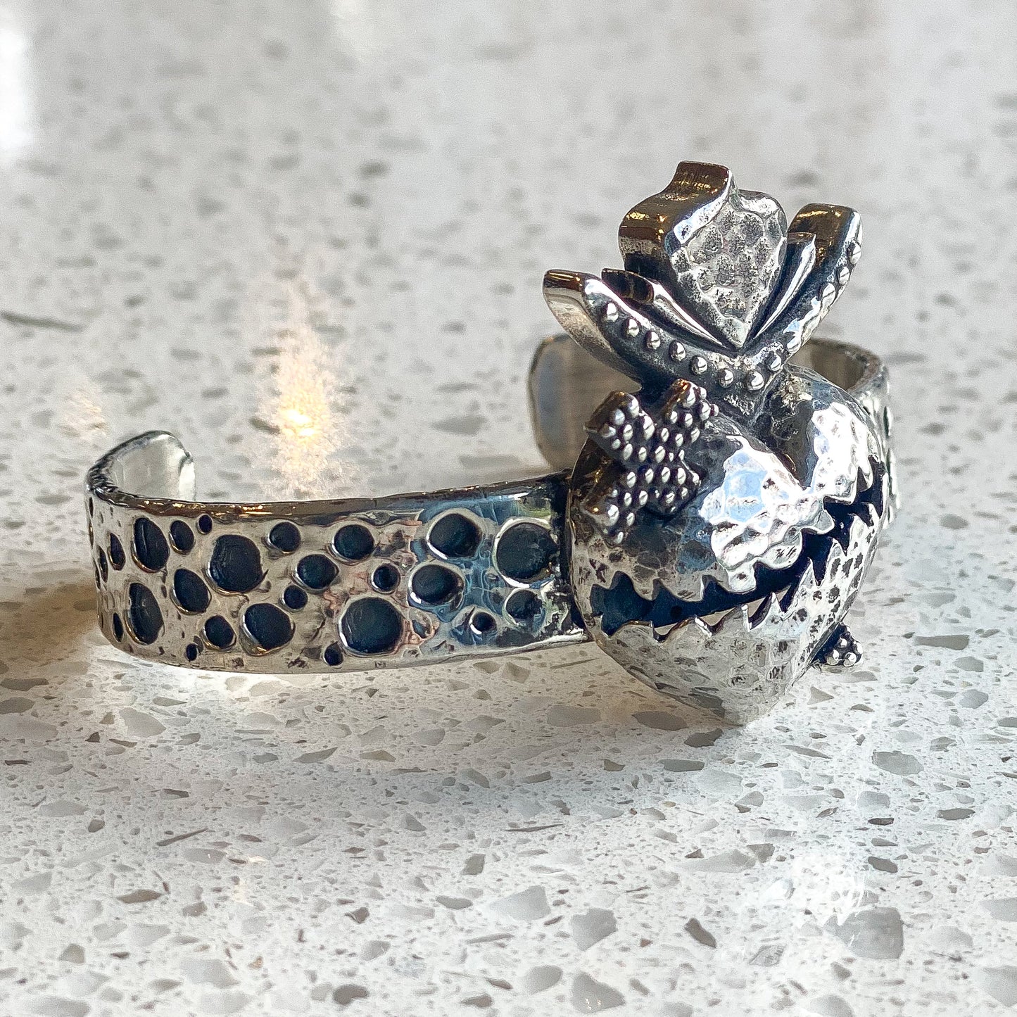 Big Sacred Heart Cuff Bracelets Dian Malouf