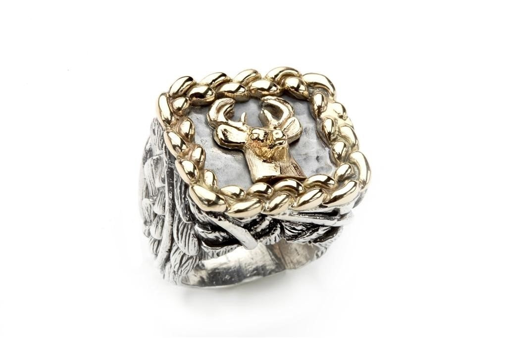 The Big Buck Ring Rings Dian Malouf Max Gold 5