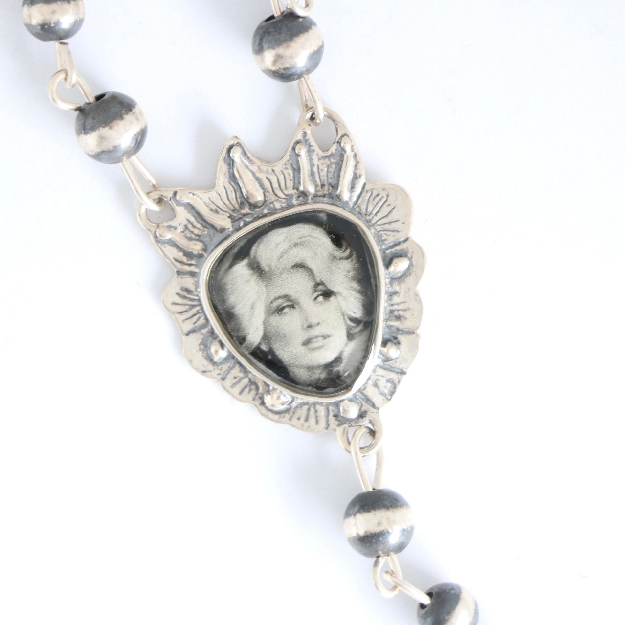 Dolly Parton Sacred Heart Rosary Necklace Necklaces Shoofly   