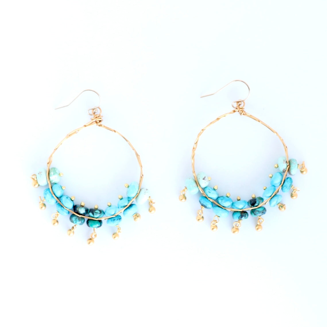 Tambourine Earrings Turquoise Earrings Catherine Page