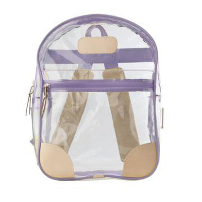 Clear Backpack (Order in any color!) Backpacks Jon Hart Lilac Webbing  