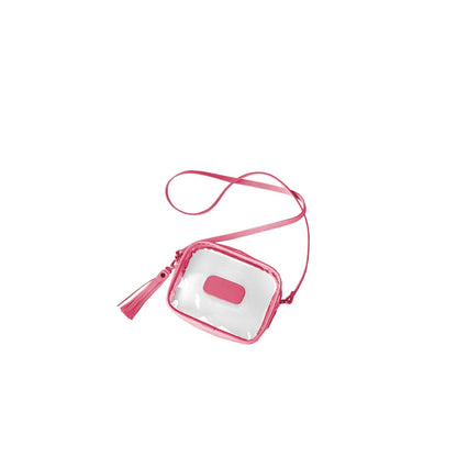 Clear Lola (Order in any color!) Crossbodies Jon Hart Hot Pink Leather  