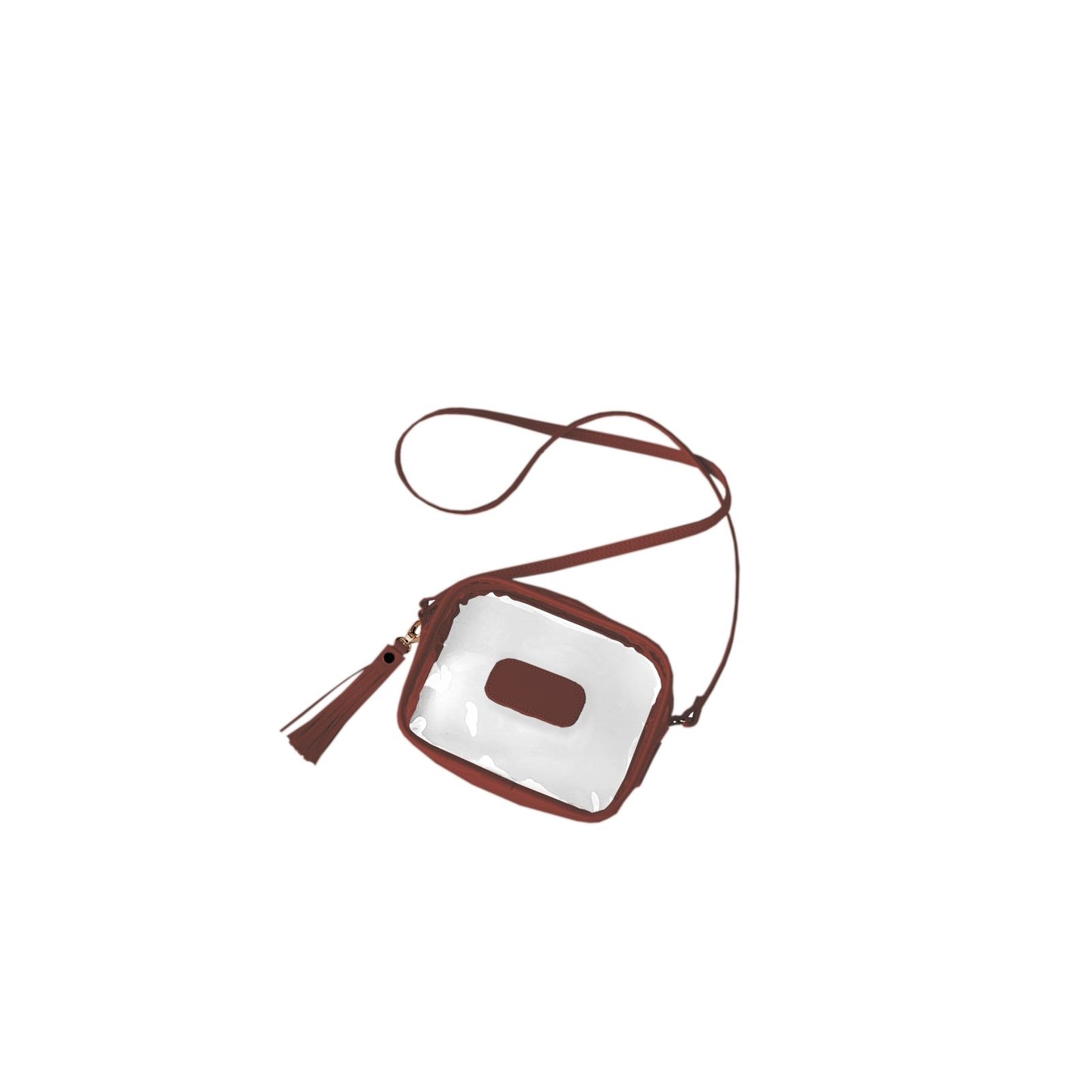Clear Lola (Order in any color!) Crossbodies Jon Hart Wine Leather