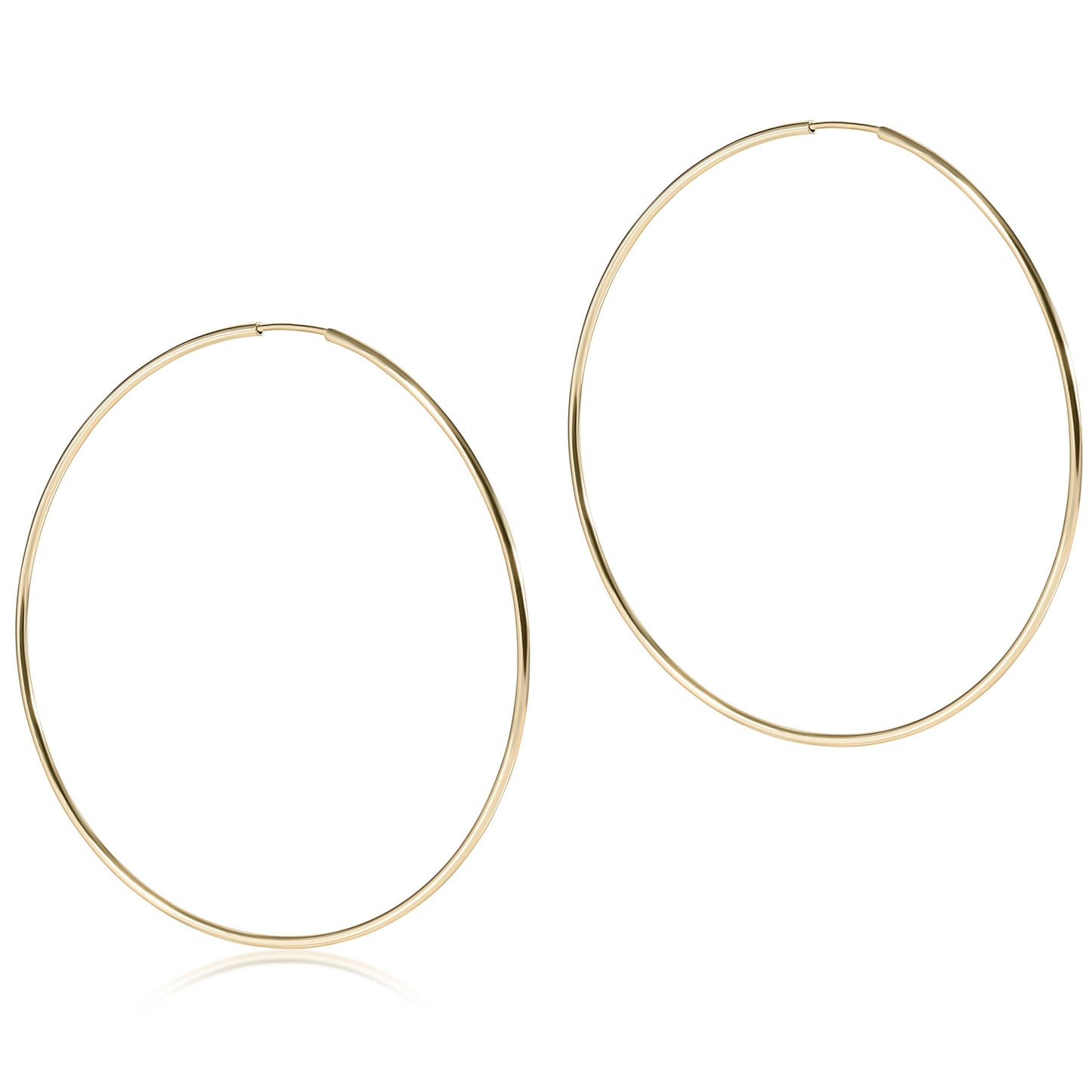 Endless Gold Hoop Earrings Enewton