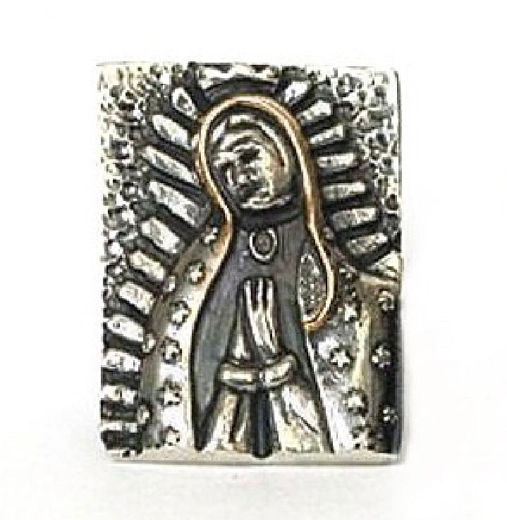 Rectangle Guadalupe Ring Rings Dian Malouf Silver/Gold 5