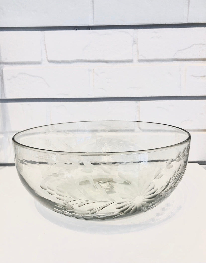 Mexico Condessa Glass Serving Bowl - Clear Bowls Rose Ann Hall Designs
