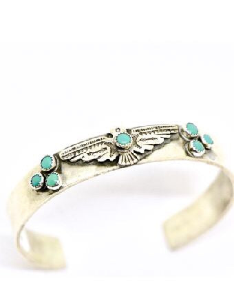 Thunderbird and Turquoise Cuff Cuffs Richard Schmidt