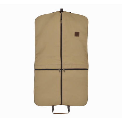 JH Two-Suiter (Order in any color!) Garment Bags Jon Hart Khaki Cotton Canvas  