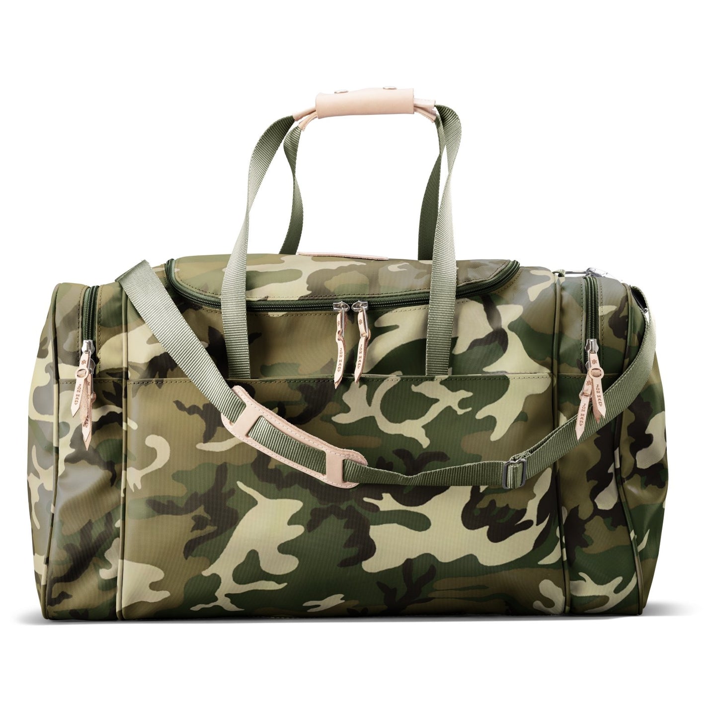 Large Square Duffel (Order in any color!) Duffel Bags Jon Hart Classic Camo Coated Canvas  